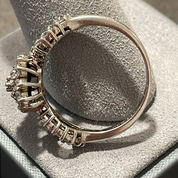 Vintage Camrose & Kross JBK Jackie Kennedy 925 Silver Crystal Ring Size 9.75 - Picture 10 of 15